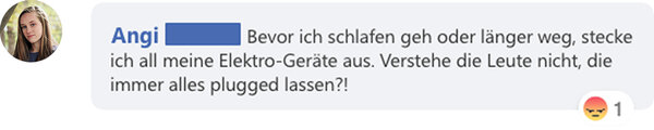 Facebook-Kommentar von Angelika
