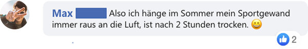Facebook-Kommentar von Max