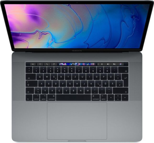 Apple MacBook Pro 2018 | 15.4" | Touch Bar | 2.2 GHz | 16 GB | 256 GB SSD | Webcam | Radeon Pro 555X | spacegrau | IT, image 1 of 3