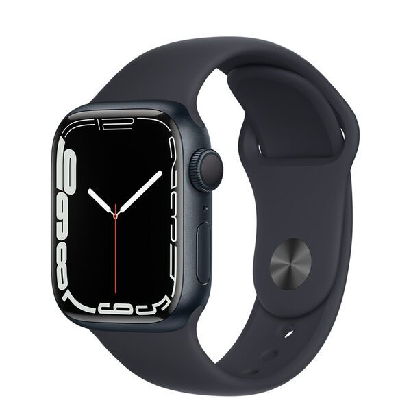 Apple Watch Series 7 Aluminium 41 mm (2021) | GPS | Mitternacht | Sportarmband Mitternacht, image 2 of 2