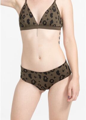 boochen - Amami Bikini-Unterteil wendbar im Green Leopard / Moss