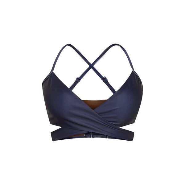 boochen - Arpoador Bikini-Oberteil wendbar in Dark Blue / Solid Brown | Größe S, image 4 of 5