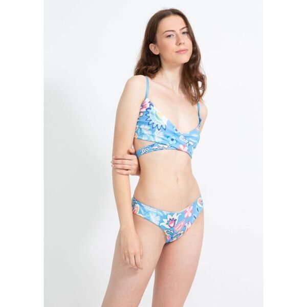 boochen - Arpoador Bikini-Unterteil wendbar in Summer Floral / Skyblue | Größe L, image 2 of 5