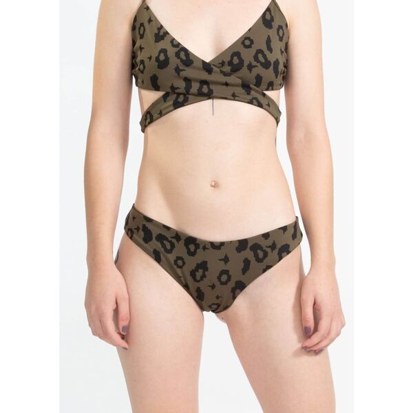 boochen - Arpoador Bikini-Unterteil wendbar in Green Leopard / Moss | Größe XS, image 1 of 5