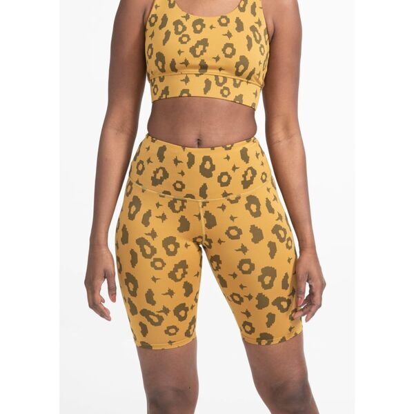 boochen - Bike Shorts in Yellow Leopard | Größe L, image 4 of 5
