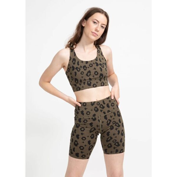 boochen - Bike Shorts in Green Leopard | Größe M, image 2 of 5