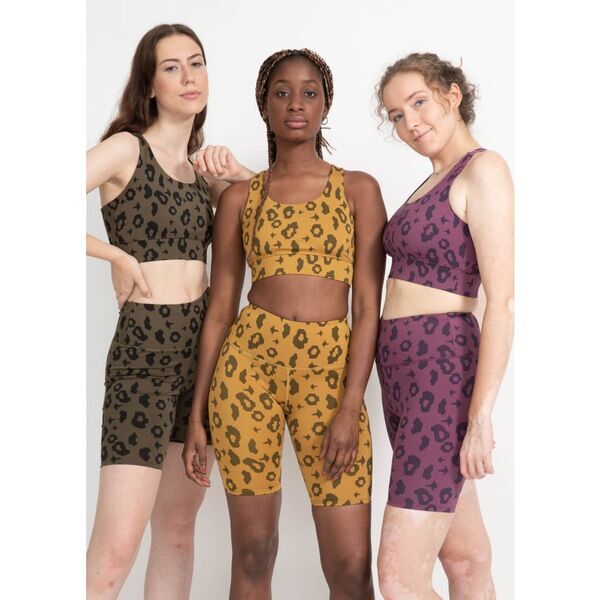 boochen - Bike Shorts in Green Leopard | Größe M, image 5 of 5