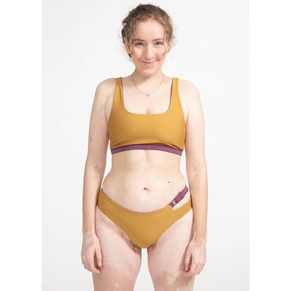 boochen - Caparica Bikini-Oberteil wendbar in Lavender / Honey Mustard | Größe L, image 5 of 5