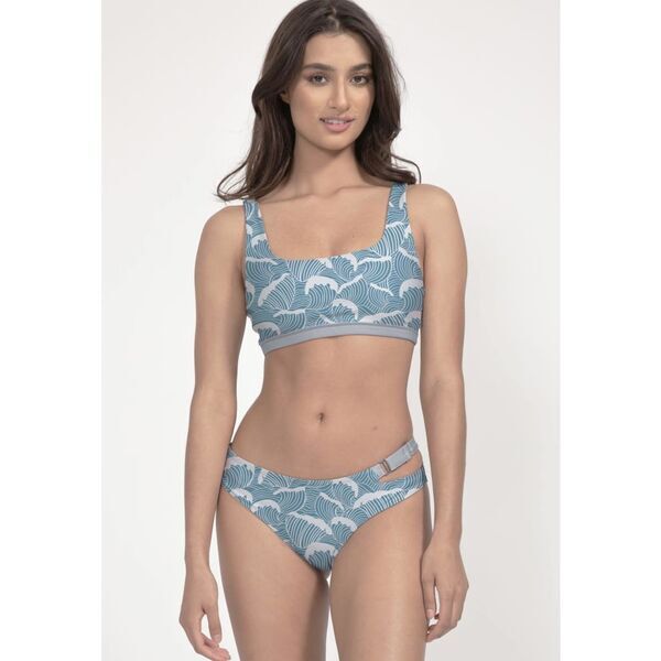 boochen - Caparica Bikini-Unterteil wendbar in Ocean Waves / Light Blue | Größe XL, image 2 of 5