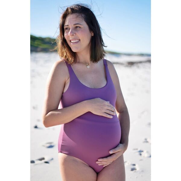 boochen - Langeoog Badeanzug wendbar in Lavender / Honey Mustard | Größe S, image 4 of 5