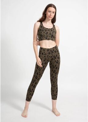 boochen - Surf & Yoga Leggings in Green Leopard