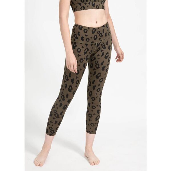 boochen - Surf & Yoga Leggings in Green Leopard | Größe XS, image 2 of 5