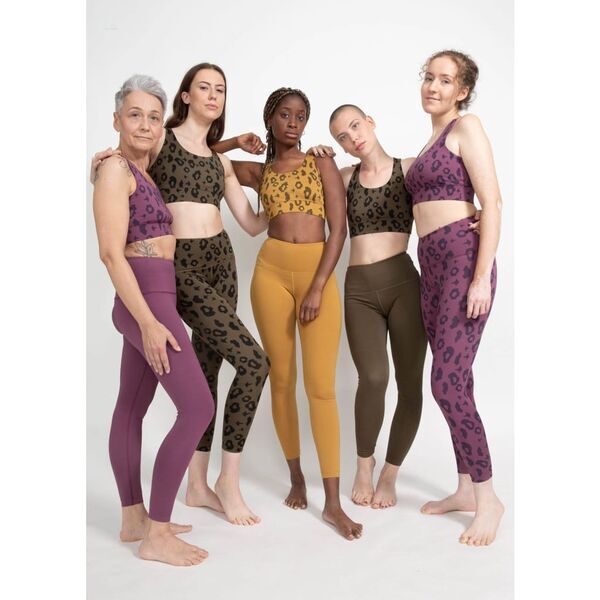 boochen - Surf & Yoga Leggings in Lila Leopard | Größe L, image 5 of 5