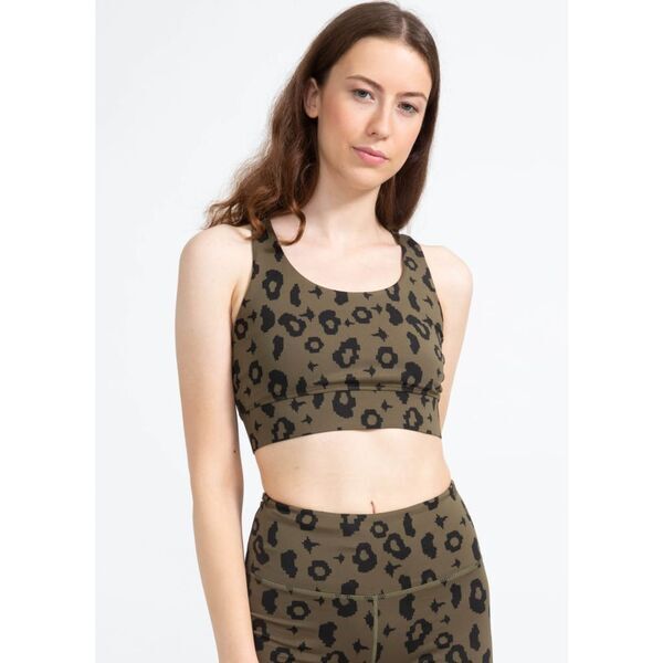 boochen - Sport-BH Ubud in Green Leopard | Größe M, image 1 of 5