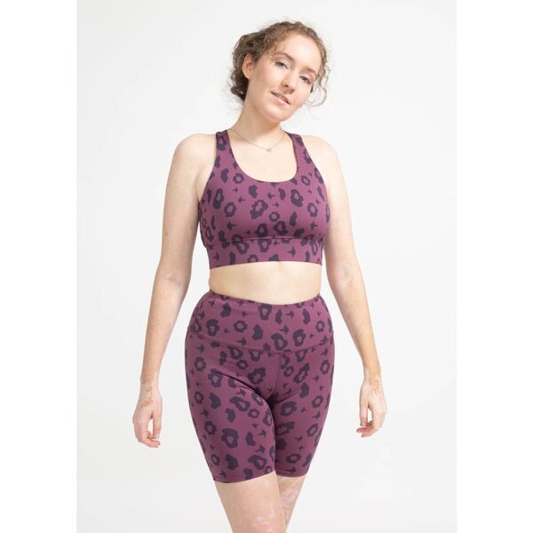boochen - Sport-BH Ubud in Lila Leopard | Größe XXL, image 4 of 5