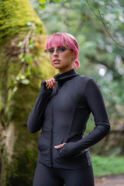 FIANNA - Thrive Damen Zip Jacke | schwarz | Größe XS, image 3 of 5