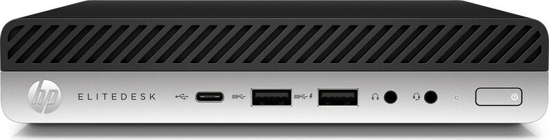 HP EliteDesk 800 G4 DM | i5-8500T | 8 GB | 256 GB SSD | WiFi | 2 x DisplayPort | Win 11 Pro, image 1 of 4