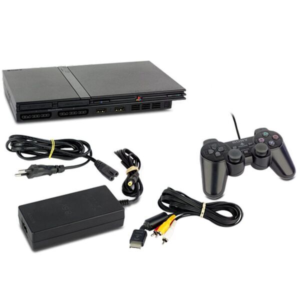 Sony PlayStation 2 Slim | 1 Controller | schwarz, image 1 of 1