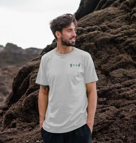 refurbed - Recycelbares Unisex T-Shirt Good Print | grau | Größe XXL, image 3 of 3