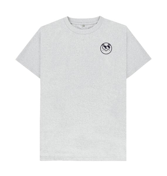 refurbed - Recycelbares Unisex T-Shirt Happy Print | grau | Größe XS, image 2 of 4