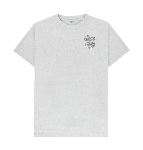 refurbed - Recycelbares Unisex T-Shirt Monstera Print | grau | Größe XXL, image 2 of 4