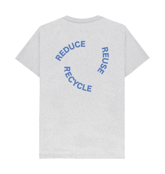 refurbed - Recycelbares Unisex T-Shirt Reduce Print | grau | Größe XXL, image 4 of 4