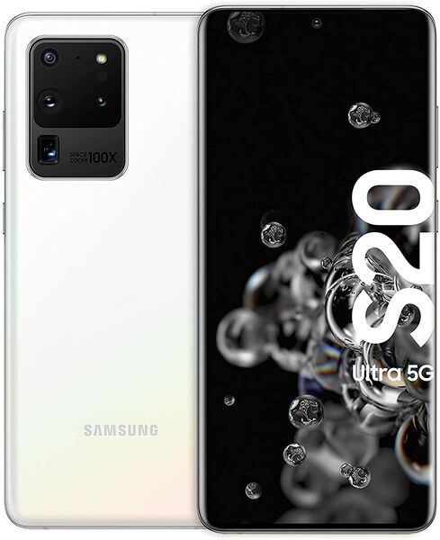 Samsung Galaxy S20 Ultra | 12 GB | 128 GB | Dual-SIM | 5G | Cloud White, image 1 of 2