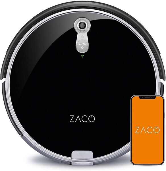 ZACO A8s Staubsaugerroboter mit Wischfunktion | schwarz, image 1 of 4