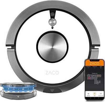 ZACO A9sPro White Edition Staubsaugerroboter mit Wischfunktion