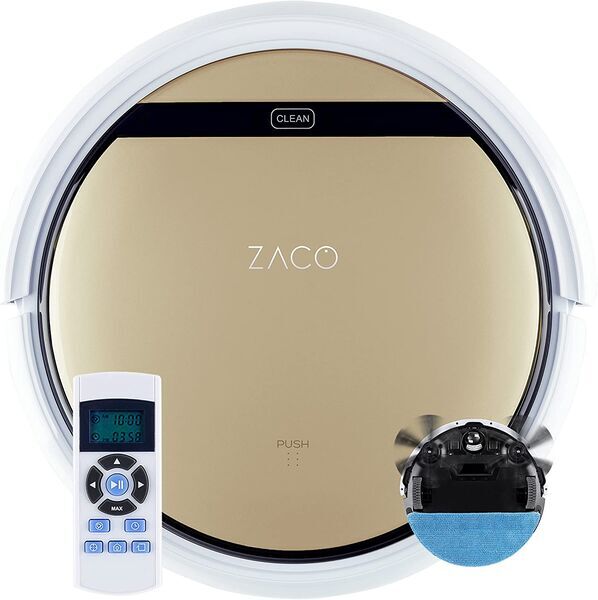 ZACO V5sPro Staubsaugerroboter mit Wischfunktion | gold/weiß, image 1 of 2