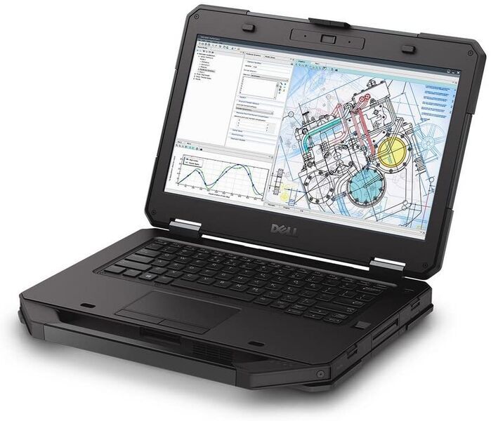 Dell Latitude 14 Rugged 5414 | i5-6300U | 14" | 16 GB | 1 TB SSD | FHD | FP | Tastaturbeleuchtung | Win 10 Pro | Touch | DE, image 2 of 3