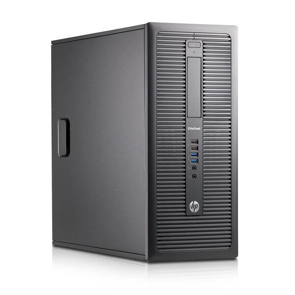 HP EliteDesk 800 G1 Tower | Intel 4th Gen | i3-4160 | 8 GB | 128 GB SSD | DVD-RW | Win 10 Pro, image 1 of 2